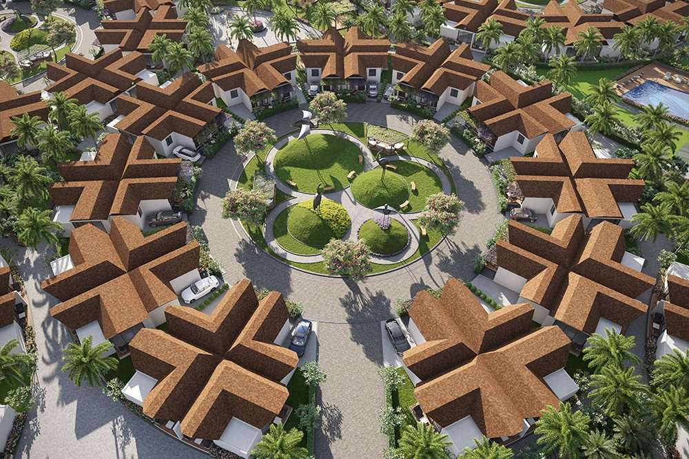 Aerial view of the wider Shri Divine Vasundhara development