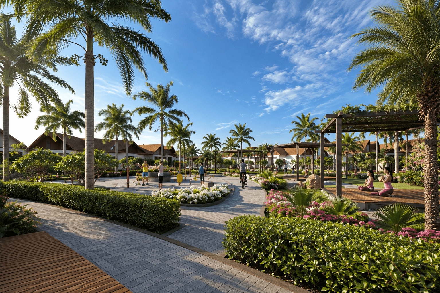 Expansive exterior views blending the villa with its natural surroundings.
