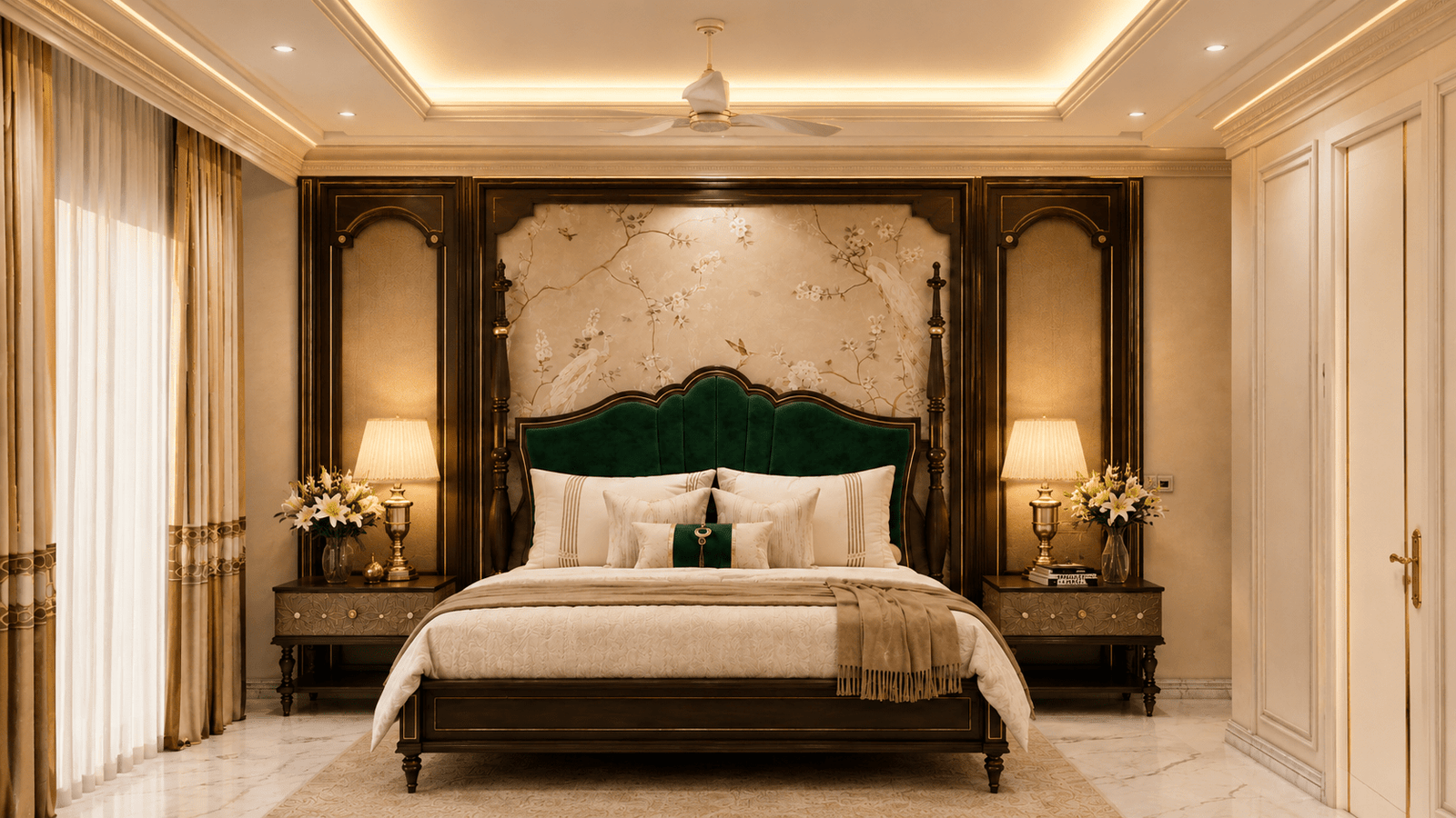 Luxury Room Interior View 1 at Shanti Palace.