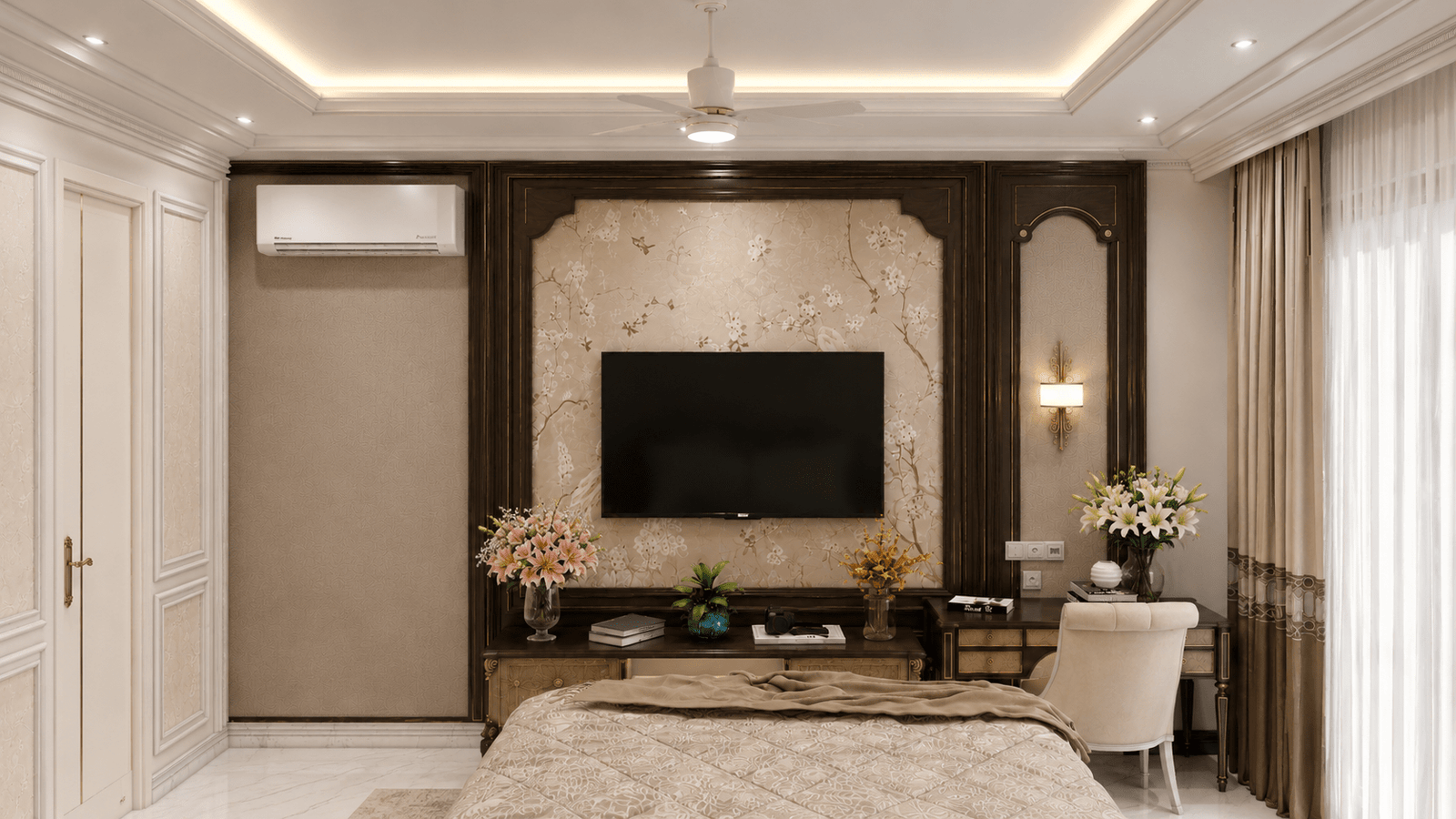 Luxury Room Interior View 2 at Shanti Palace.