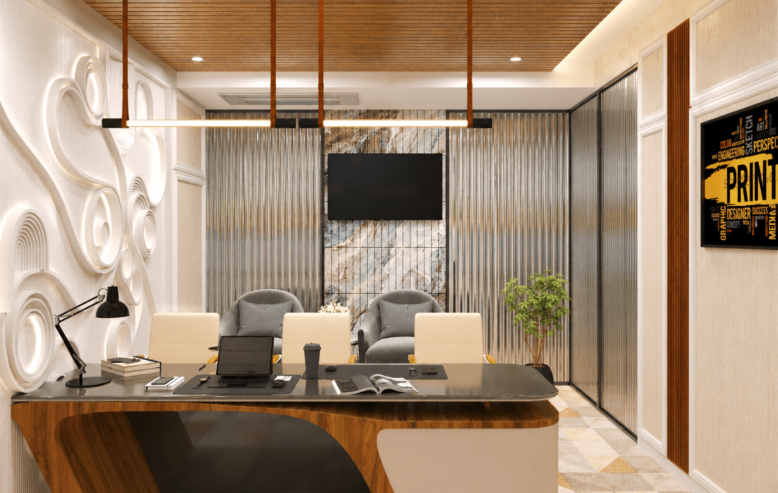 Director's Suite Accent Wall