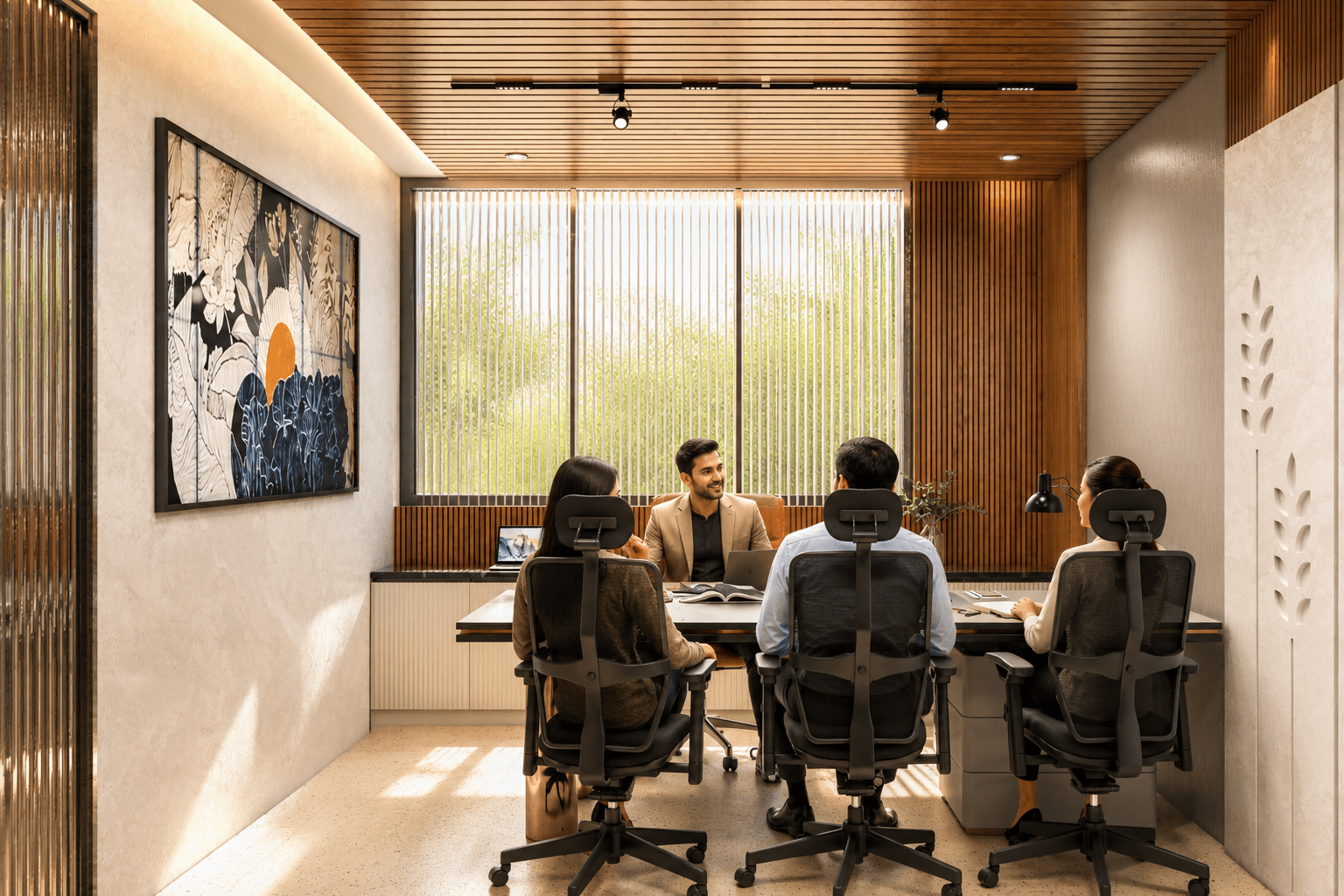 The Director's Suite Meeting Area at MG Advertising.