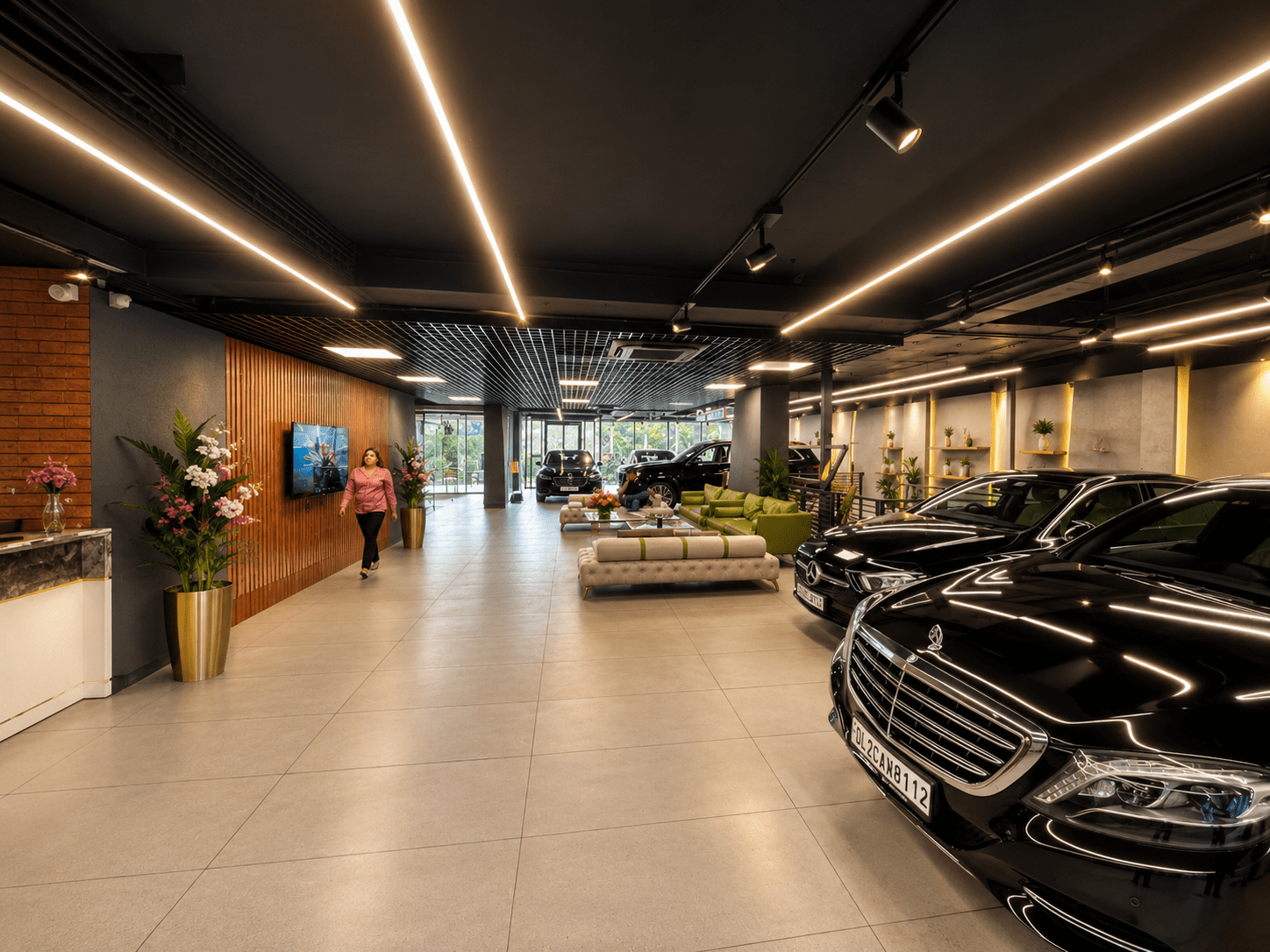 The sophisticated Lobby space at Car Street.