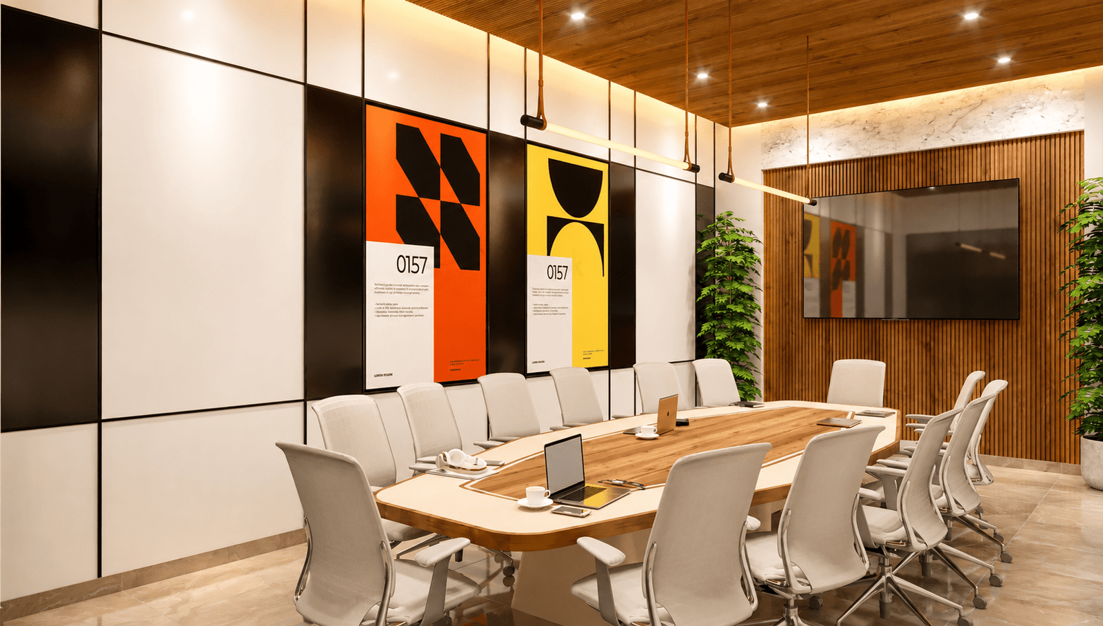 The Conference Room at MG Advertising Headquarters.