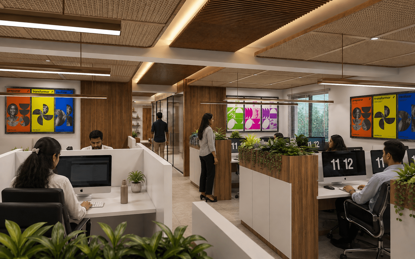 Open Plan Cubicles