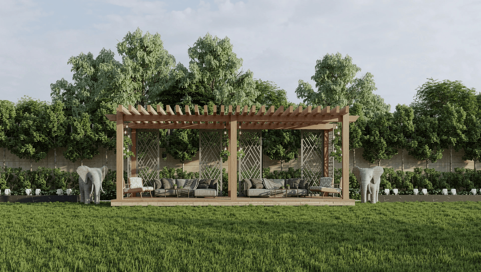 Devrishi Garden Sitting Area