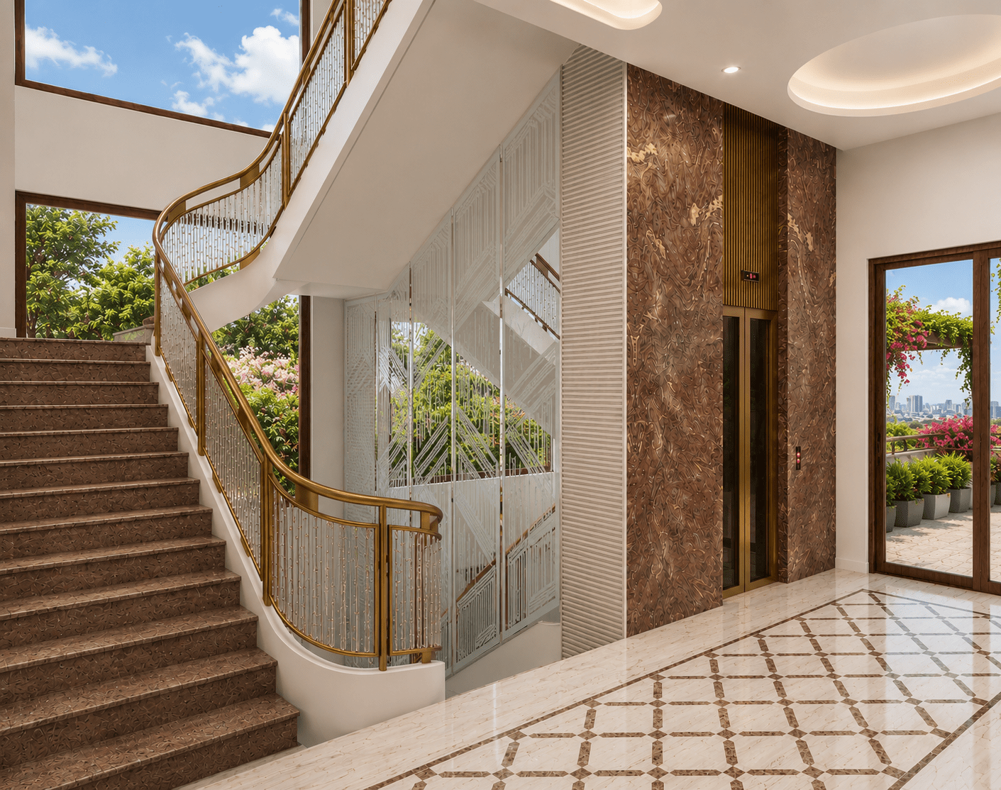 First Floor Living Area at Goel Niwas.
