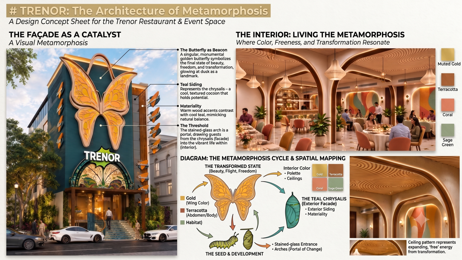 The initial concept design and rendering for Hotel Trenor.