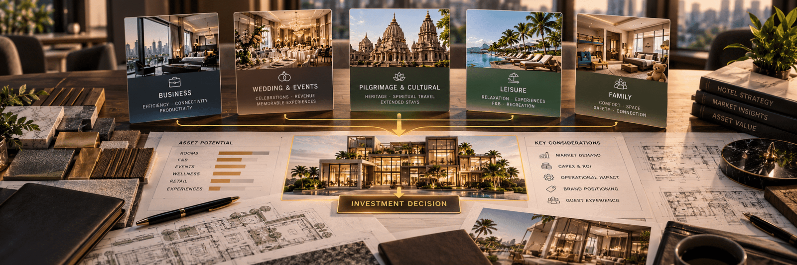 pp.73–74 · All Possibilities → Investment Decision Convergence
diagram — many paths, one decision
