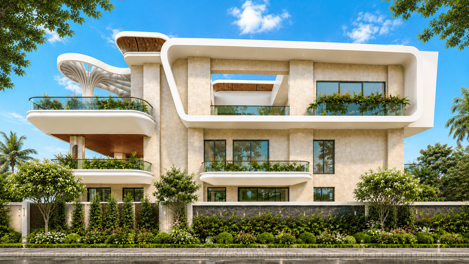 Intricate interior detailing and material focus.