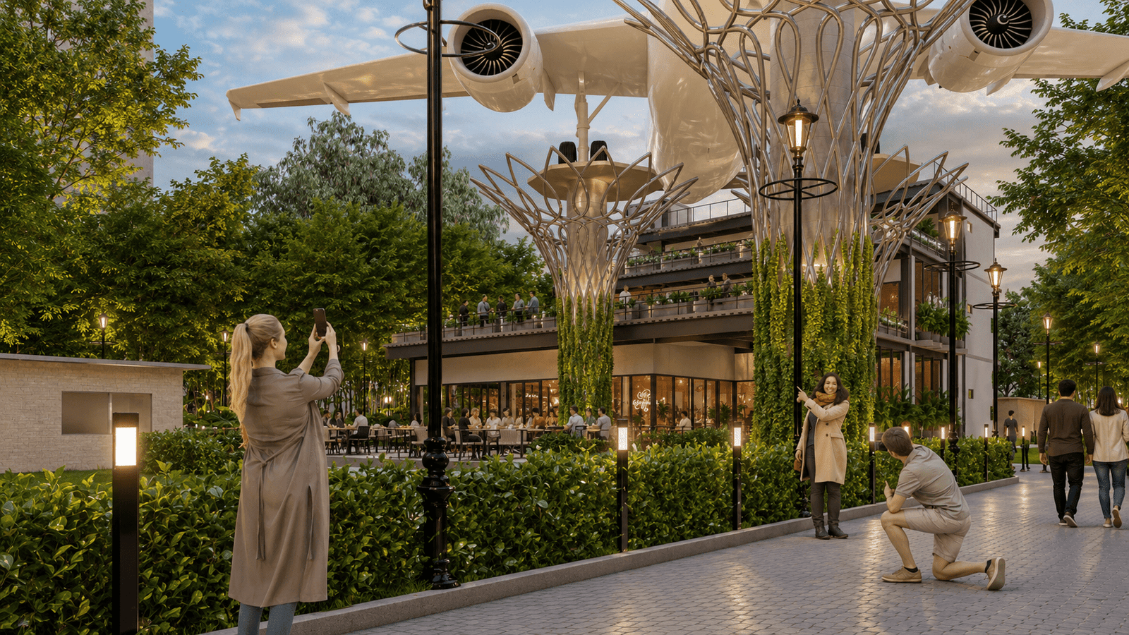 Dine In The Clouds Exterior Feature
